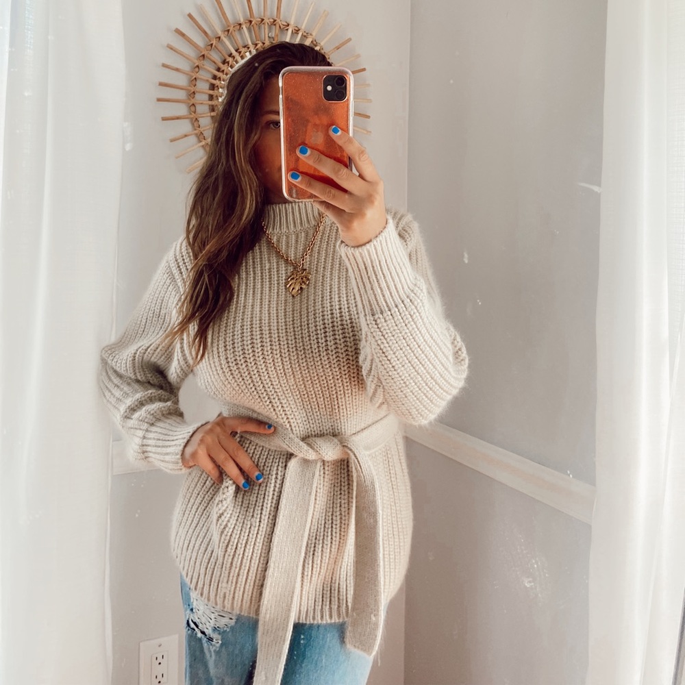 Zara Belted Sweater